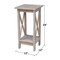 International Concepts Rectangle 24 in X-Sided Plant Stand, 12 W, 12 L, 24 in H, Wood, Washed Gray Taupe OT09-3071X - alternate 3